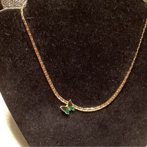 Avon Brand Goldtone Chain Necklace with Butterfly Charm